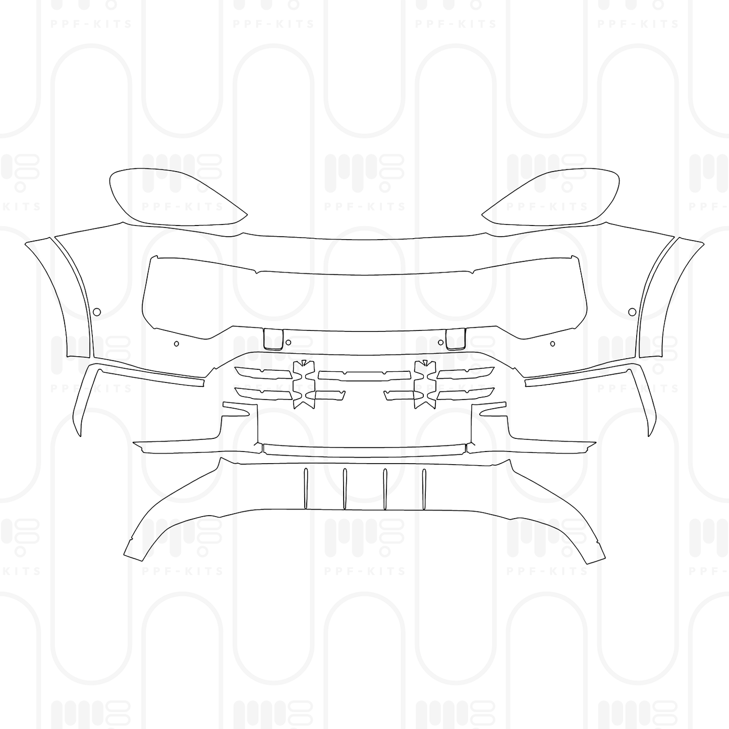 Pre-Cut PPF Porsche Cayenne S 2024