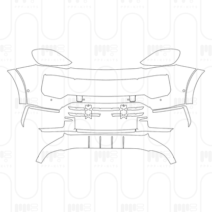 Pre-Cut PPF Porsche Cayenne S 2024