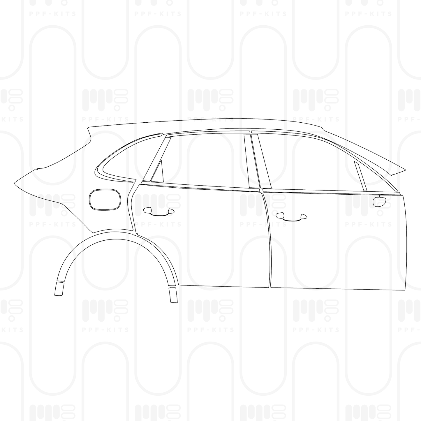 Pre-Cut PPF Porsche Cayenne S 2024