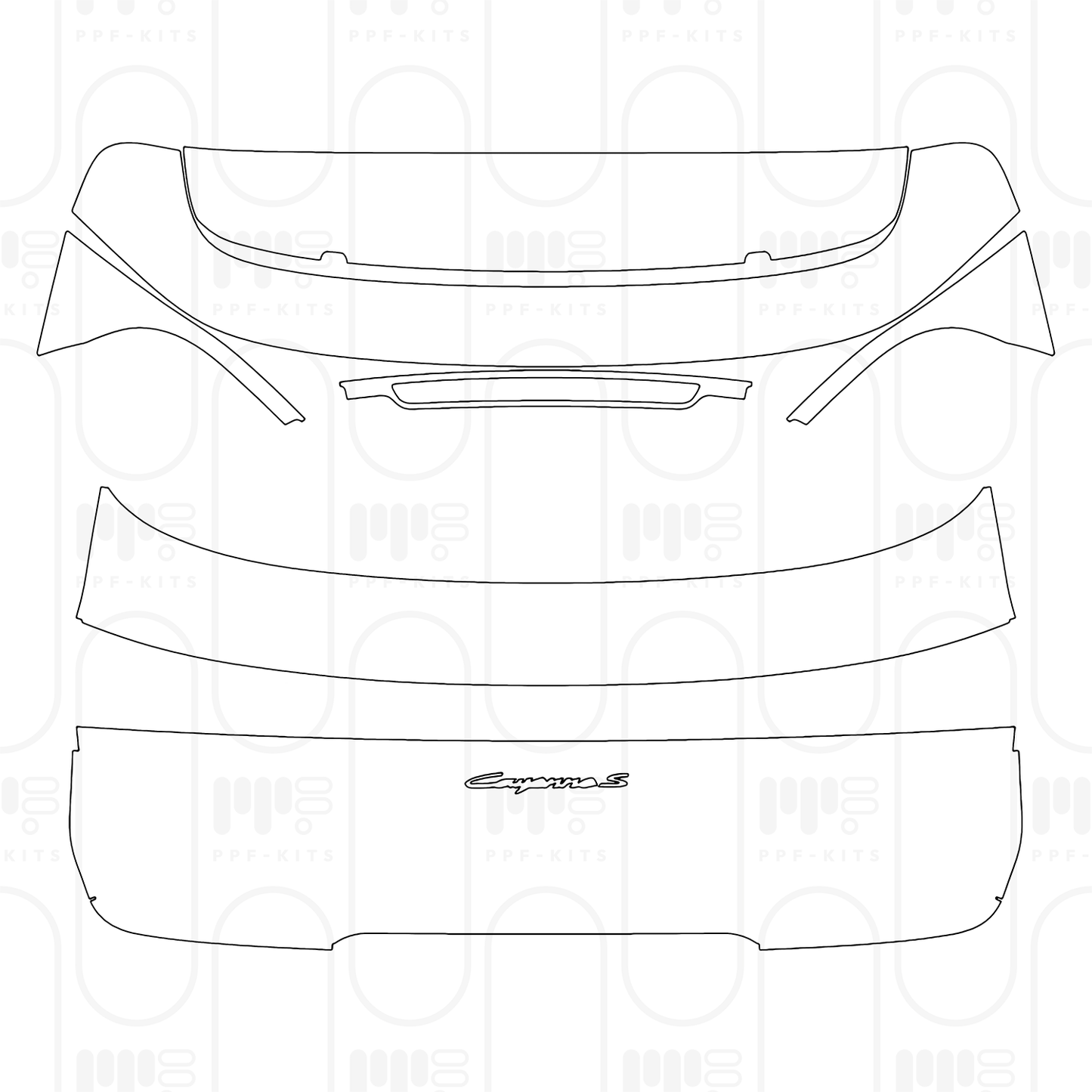 Pre-Cut PPF Porsche Cayenne S 2024