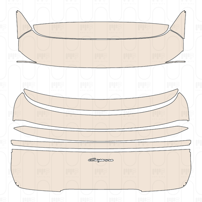 Pre-Cut PPF Porsche Cayenne Coupe Cayenne E-Hybrid Coupe 2025