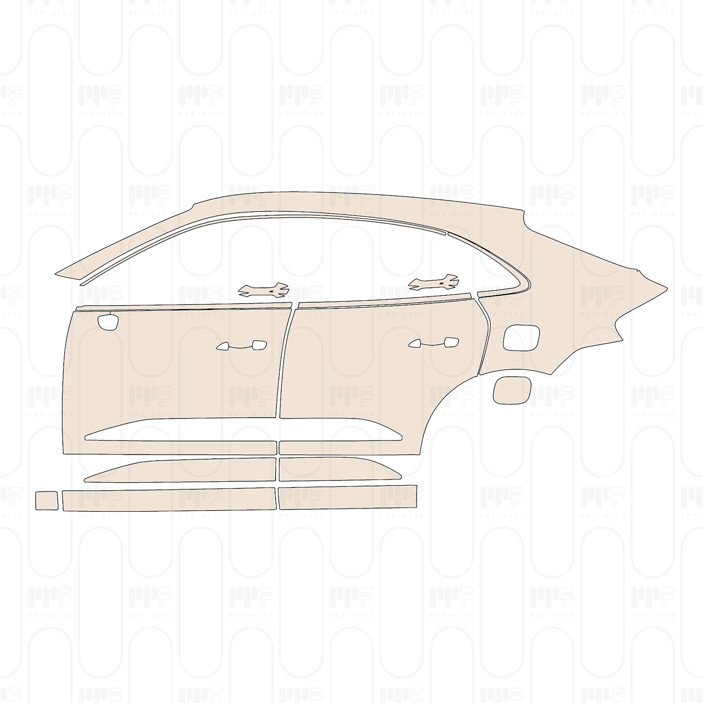 Pre-Cut PPF Porsche Macan Electric 4 2025