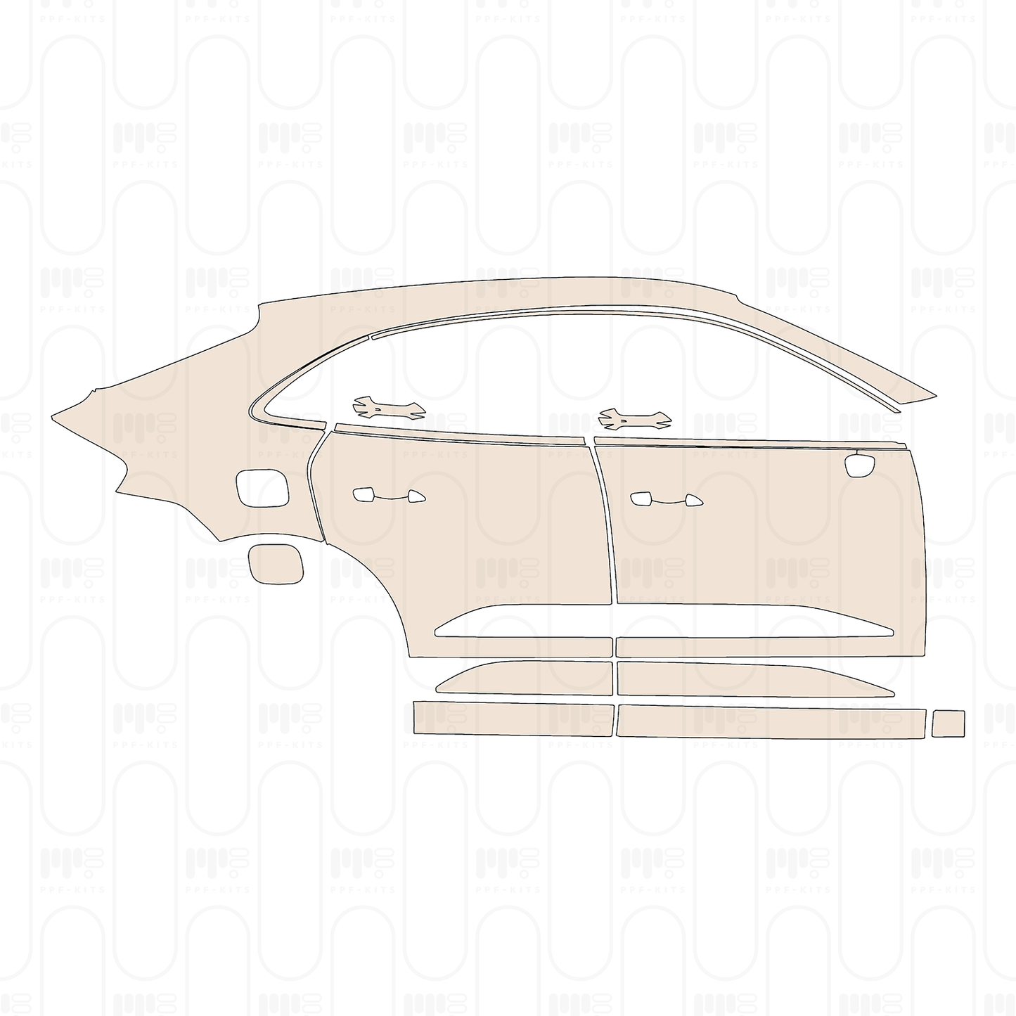 Pre-Cut PPF Porsche Macan Electric 4 2025