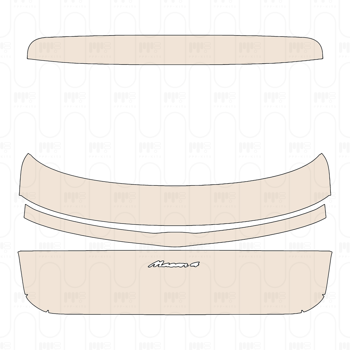 Pre-Cut PPF Porsche Macan Electric 4 2025