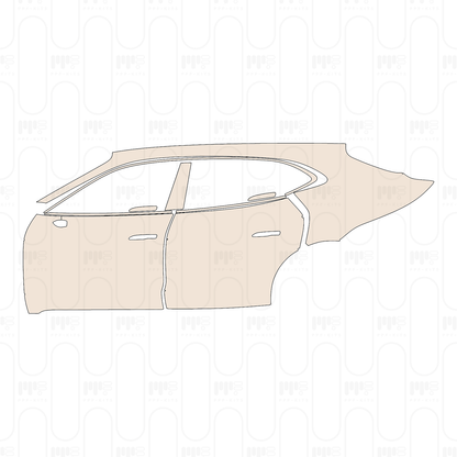 Pre-Cut PPF Porsche Taycan Sport Turismo Taycan 4S Sport Turismo 2024