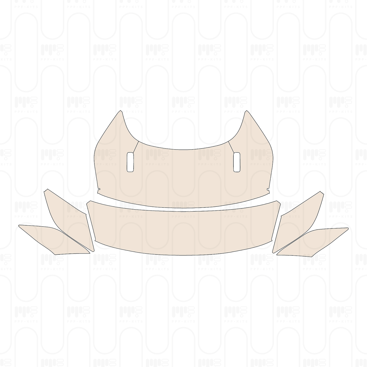 Pre-cut PPF pattern: Trunk Lid - Aston Martin Vantage V12 Coupe 2024