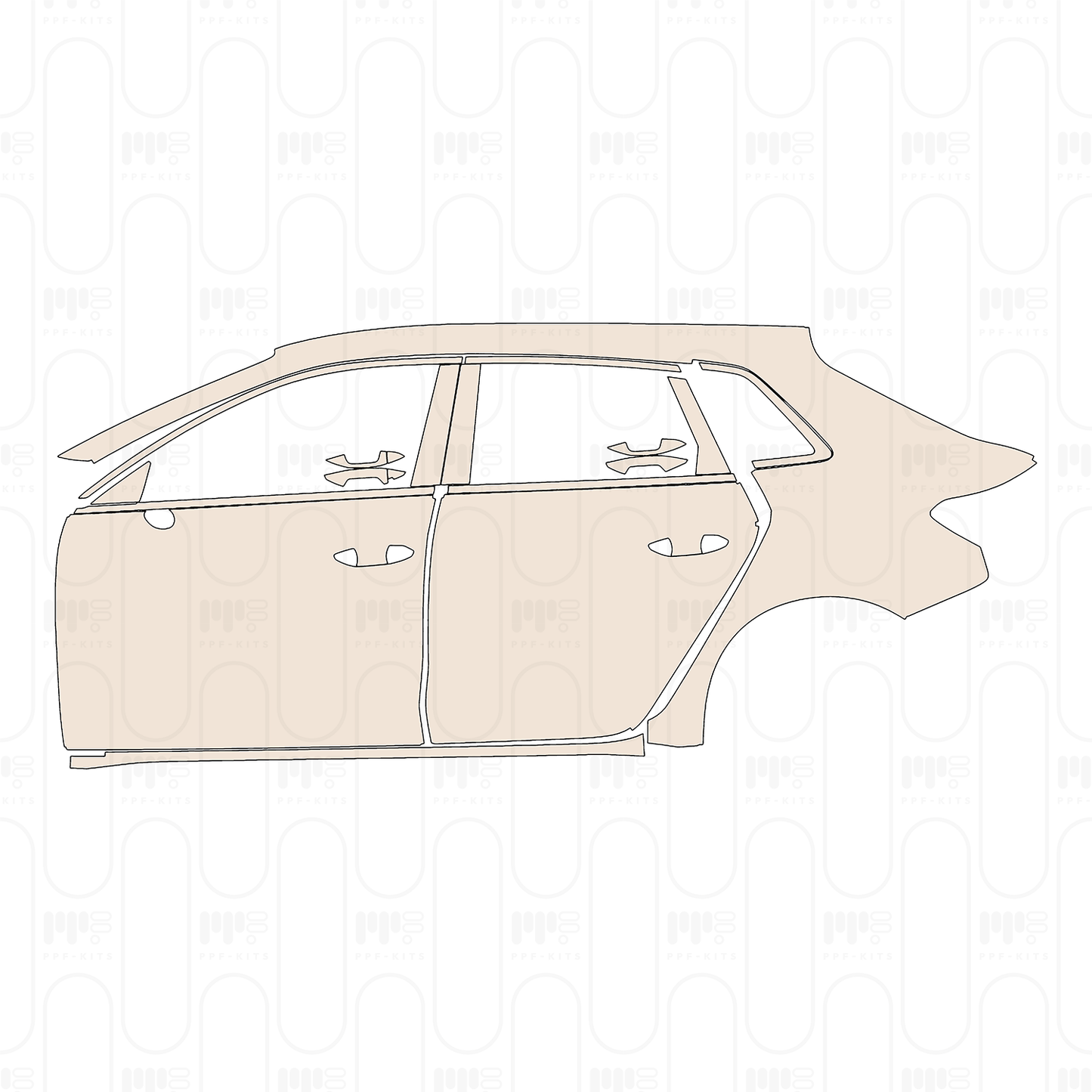 Pre-Cut PPF Audi A3 Sportback Base 2024