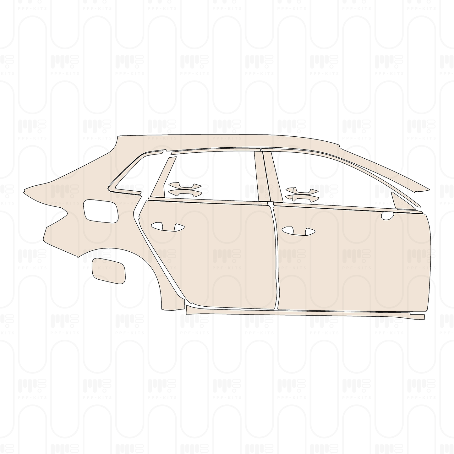 Pre-Cut PPF Audi A3 Sportback Base 2024