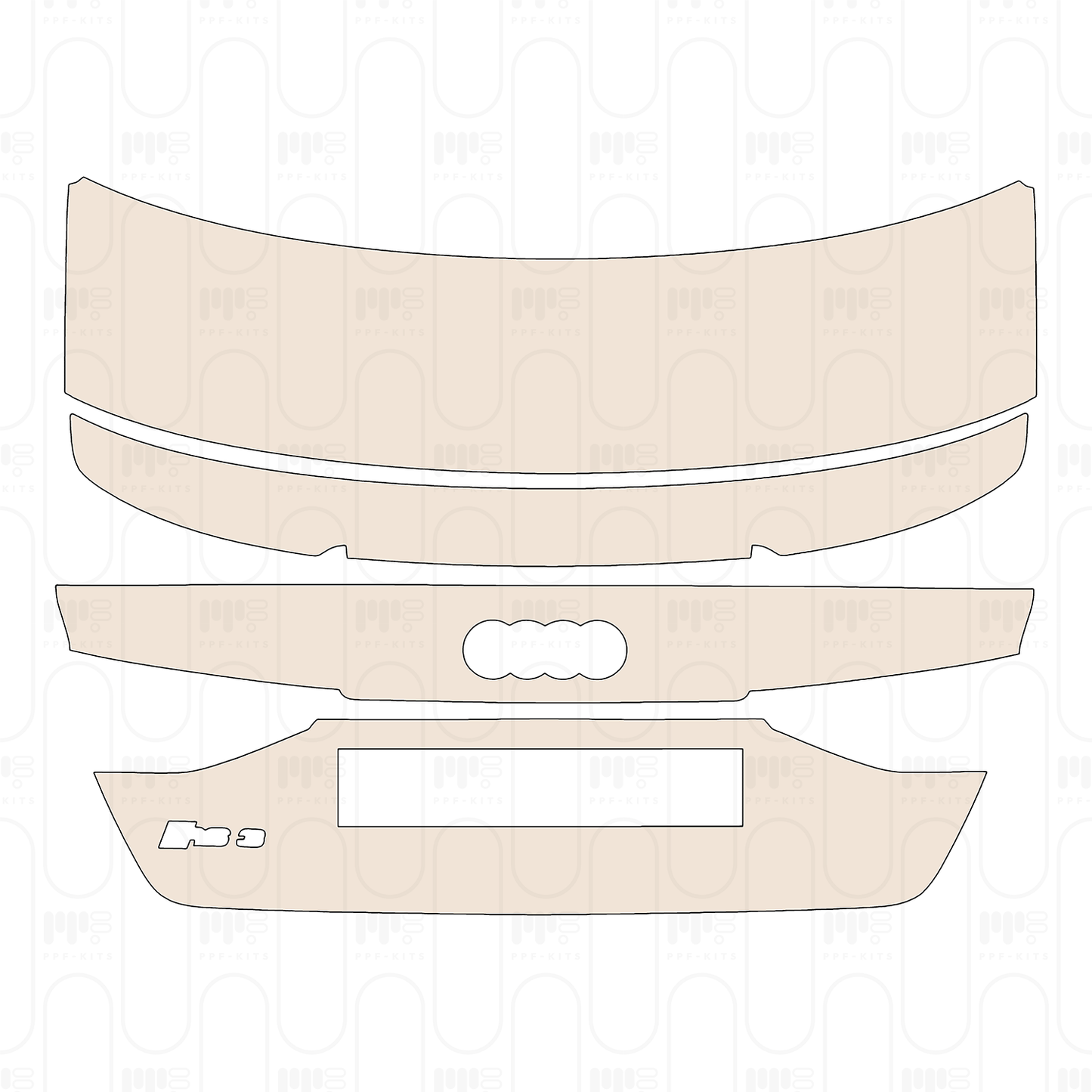 Pre-Cut PPF Audi A3 Sedan RS3 2024