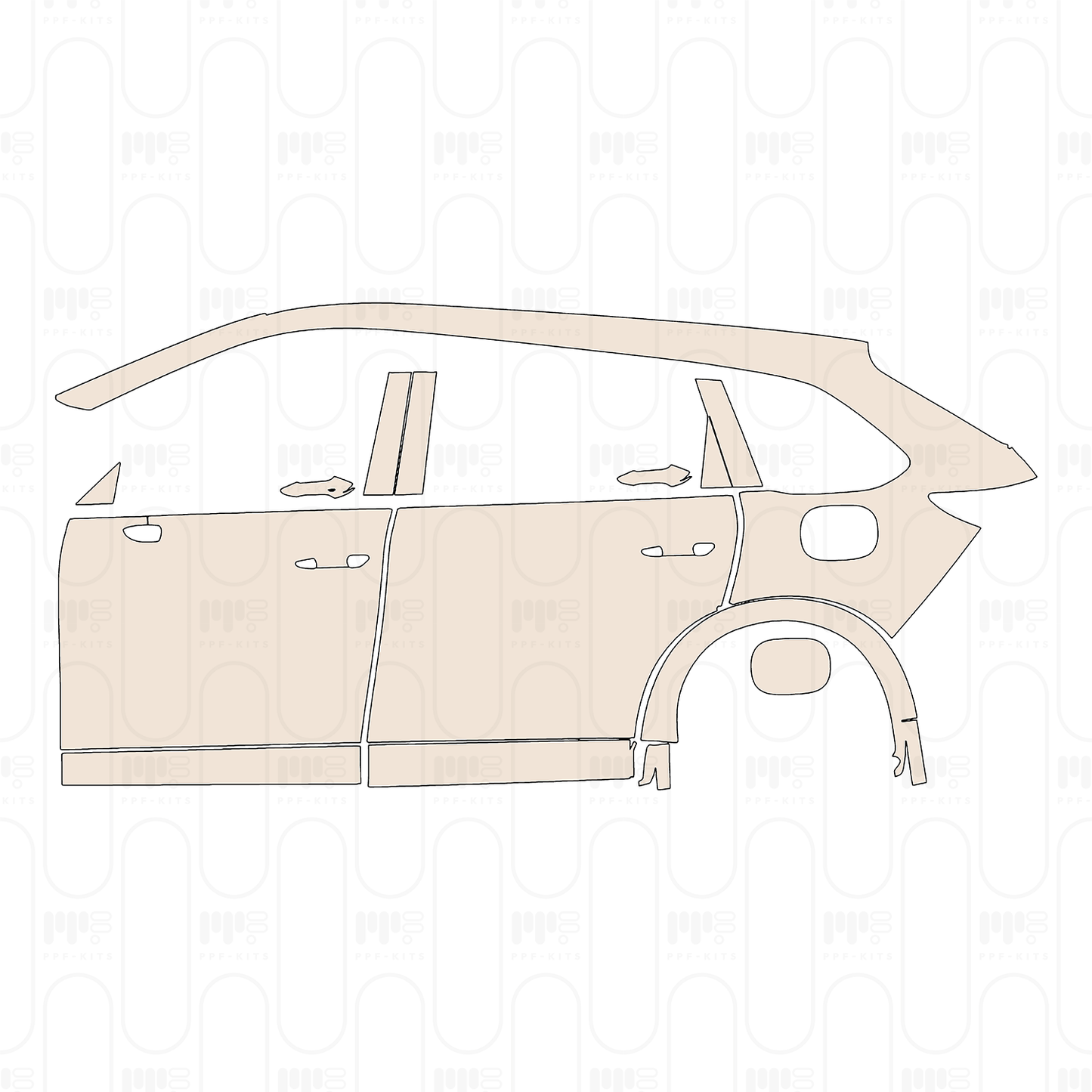 Pre-Cut PPF Mazda CX-80 (EU) Takumi Plus 2024