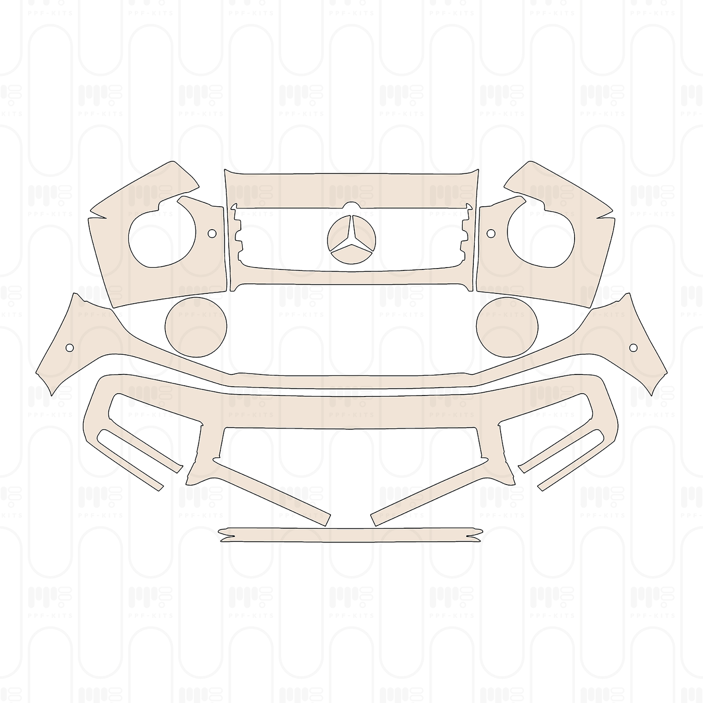 Pre-Cut PPF Mercedes-Benz G Class G500 2024