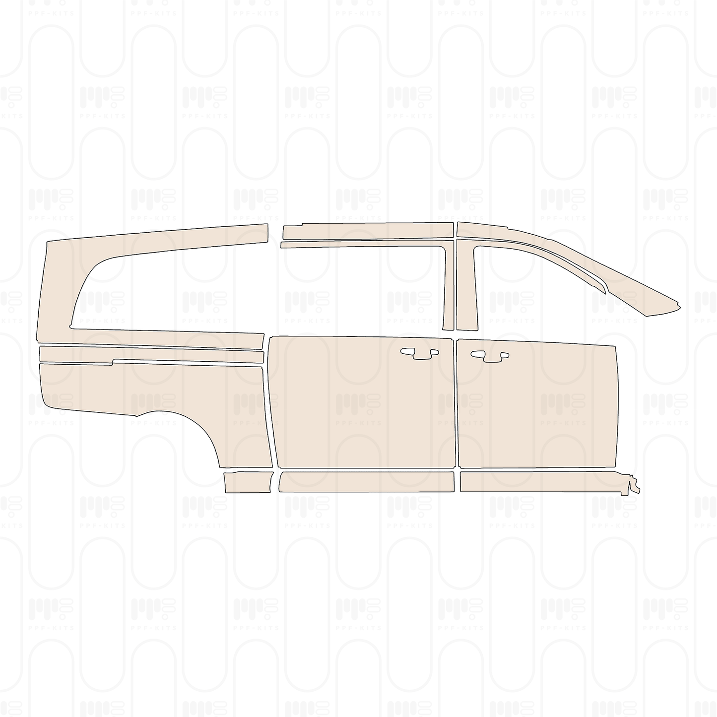 Pre-Cut PPF Mercedes-Benz V Class (Europe) Extra Long AMG Line 2024