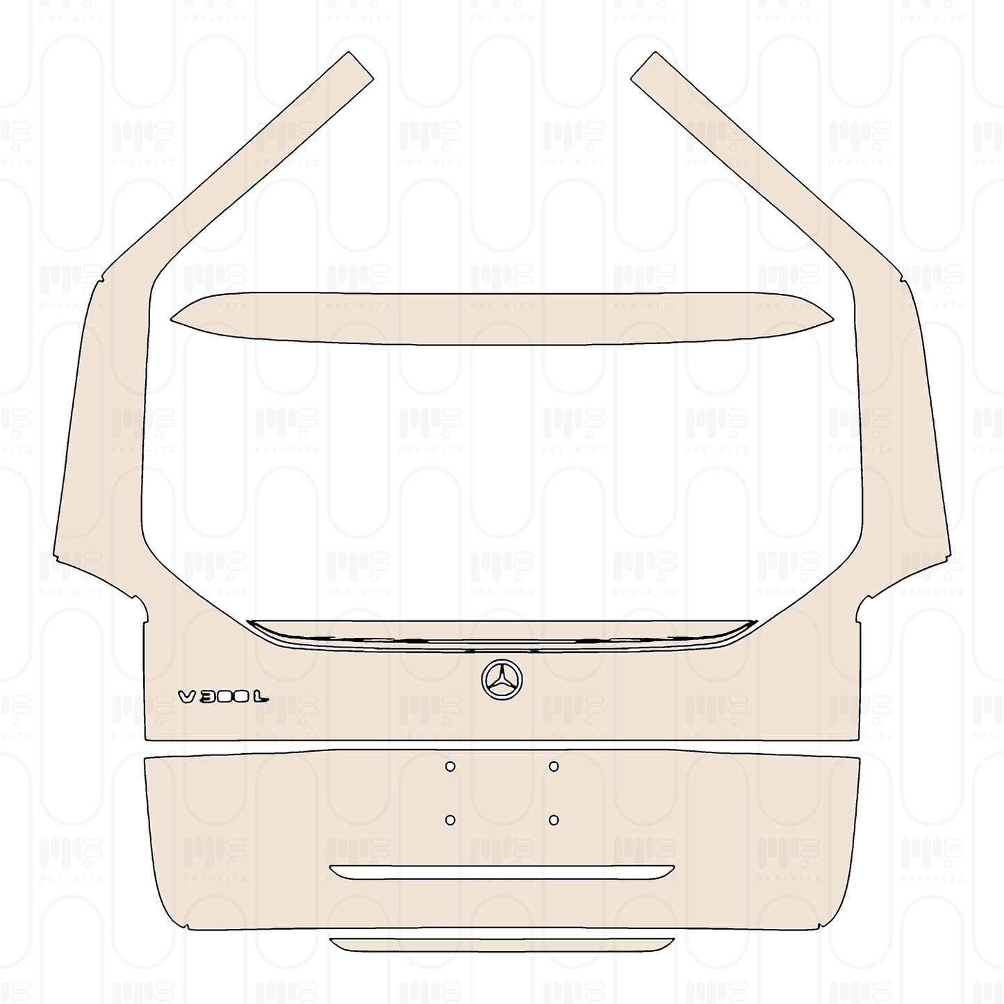 Pre-Cut PPF Mercedes-Benz V Class (Europe) Extra Long AMG Line 2024