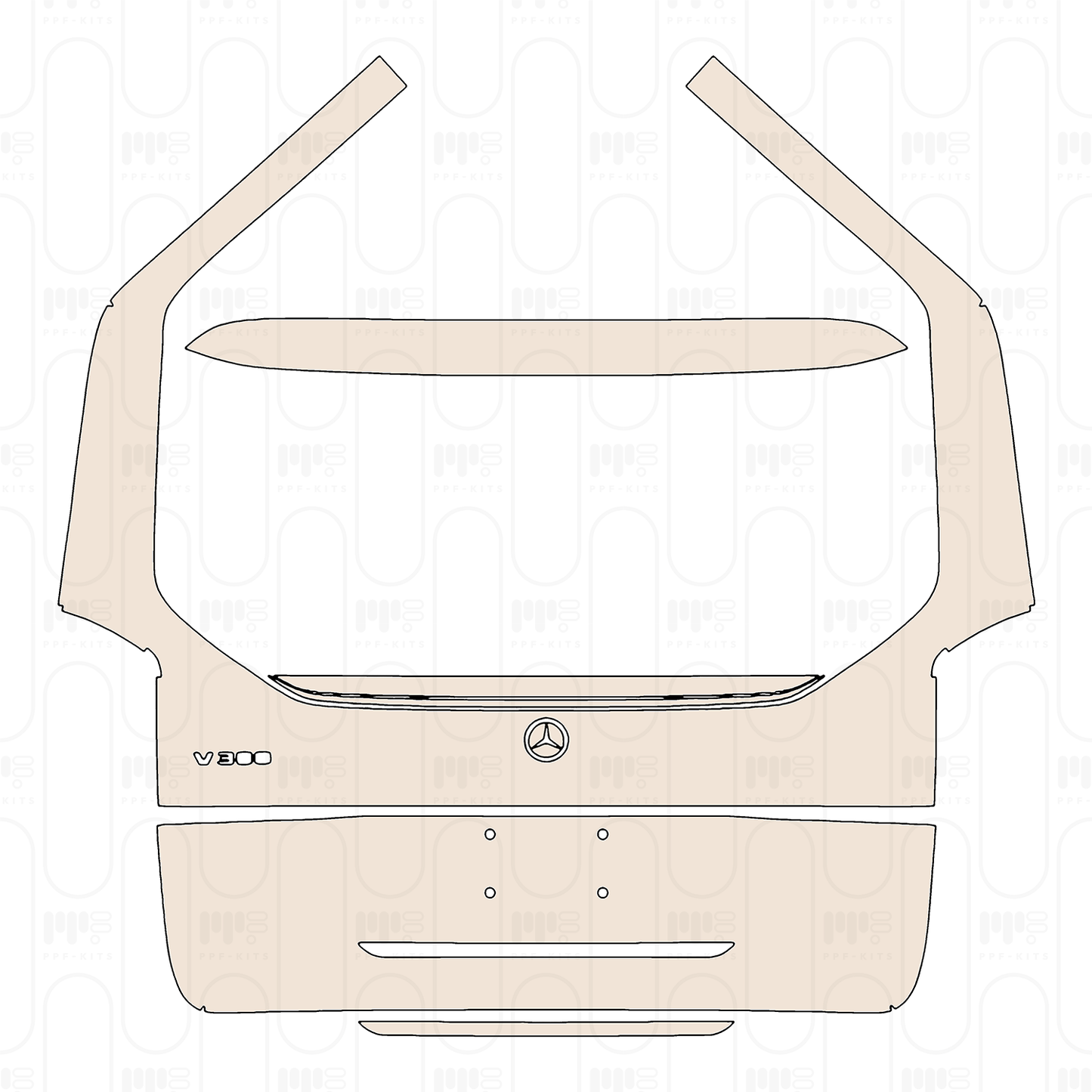 Pre-Cut PPF Mercedes-Benz V Class (Europe) Long Base 2024