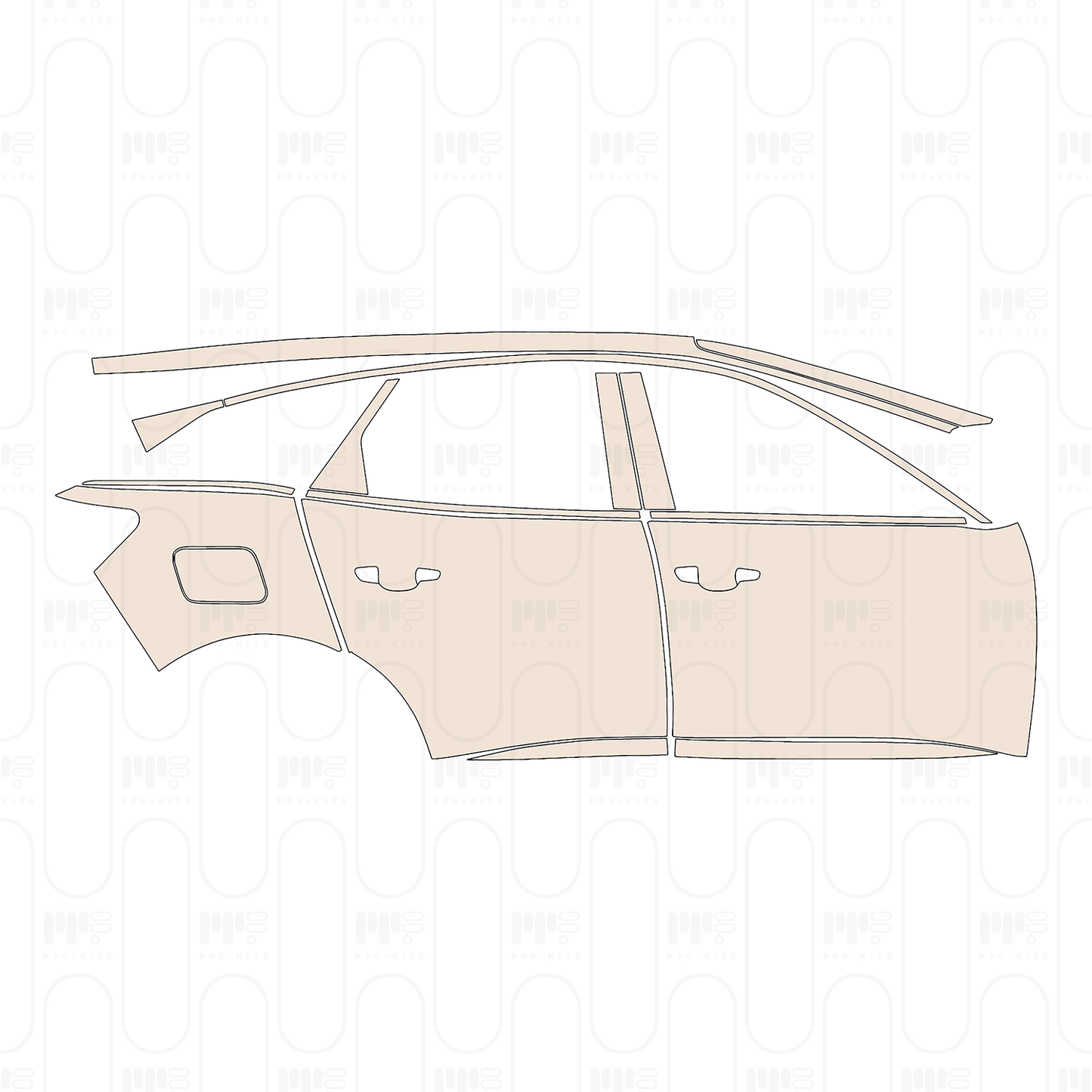Pre-Cut PPF Peugeot 3008 (EU) Active 2024