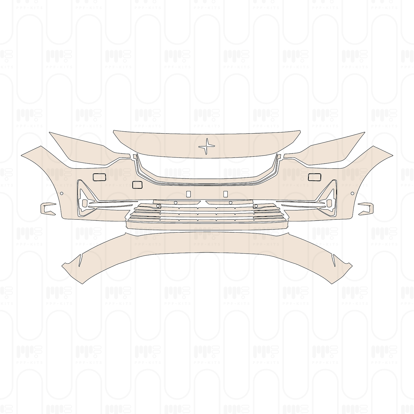 Pre-Cut PPF Polestar 2 2024