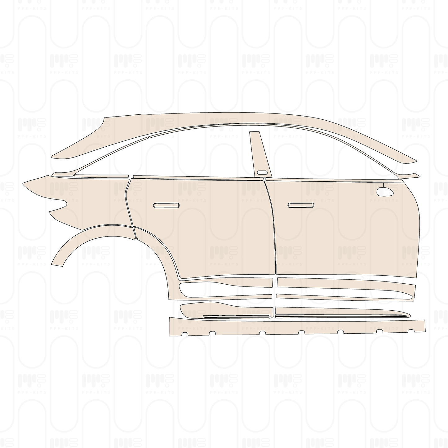 Pre-Cut PPF Smart #3 Brabus 2024