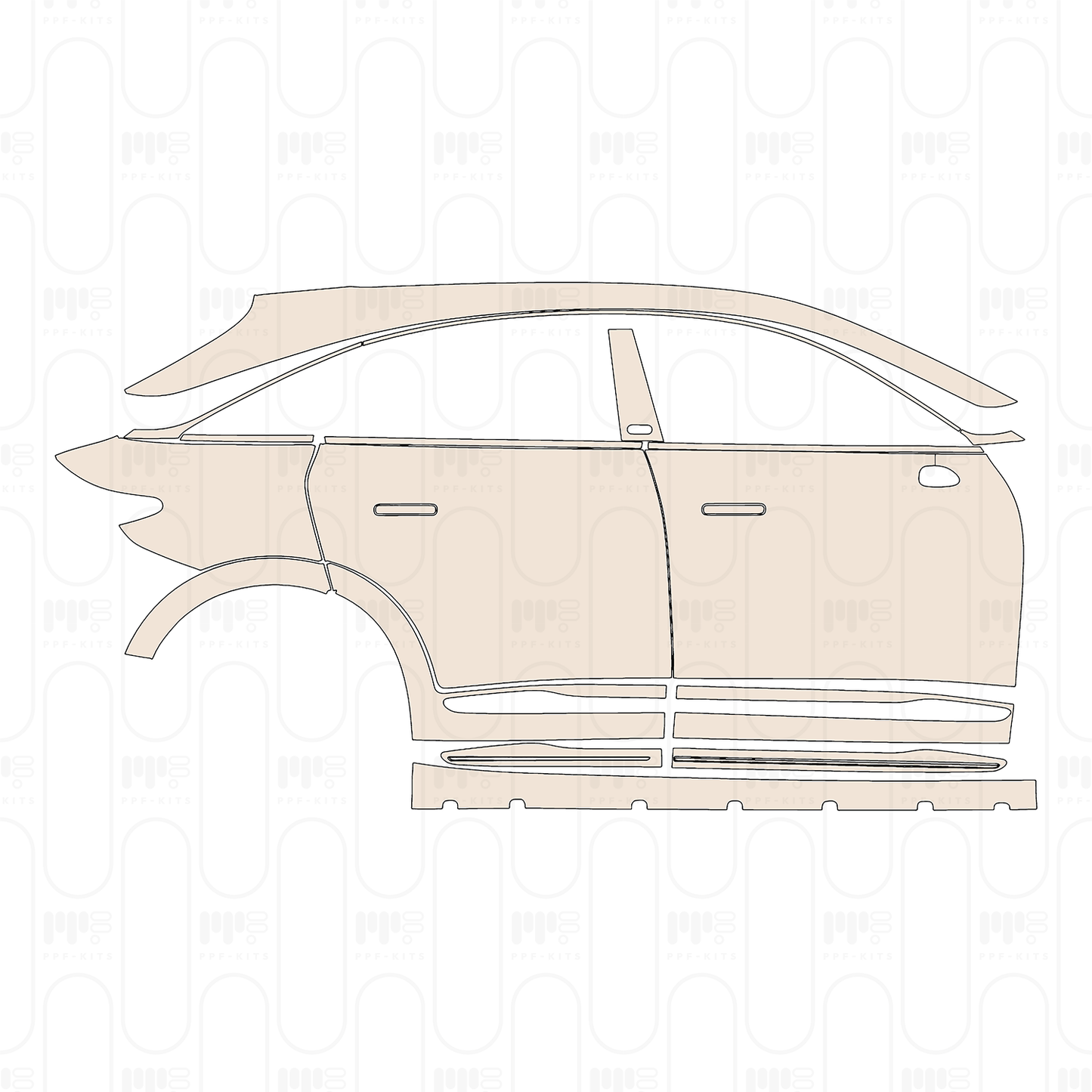 Pre-Cut PPF Smart #3 Base 2024