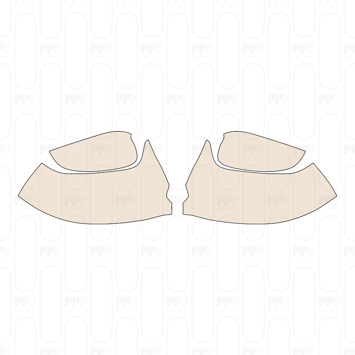 Pre-cut PPF pattern: Mirror - Toyota