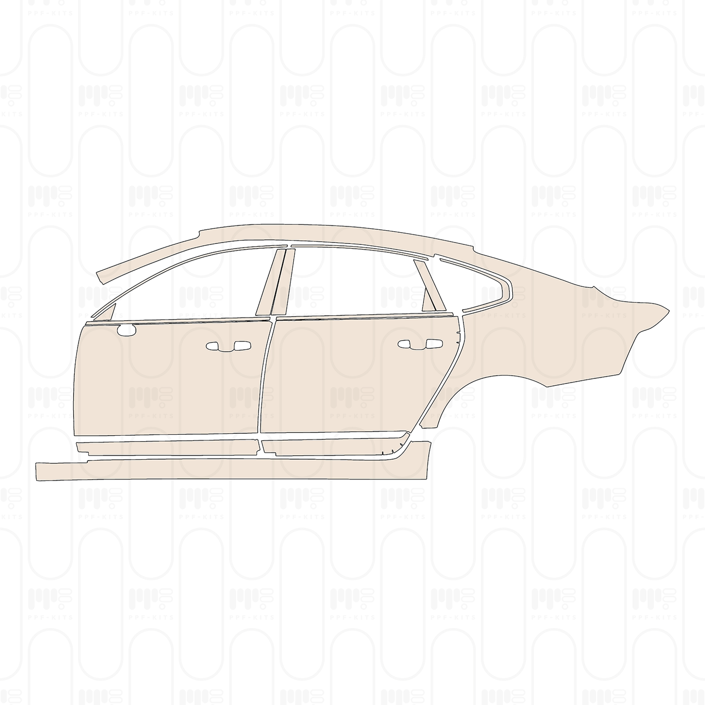 Pre-Cut PPF Volvo S90 Recharge Extended Wheelbase Inscription 2024