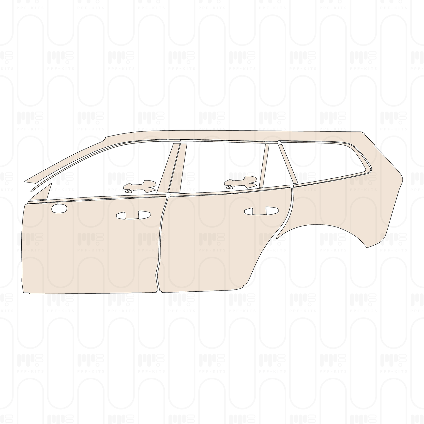 Pre-Cut PPF Volvo V60 Cross Country 2024