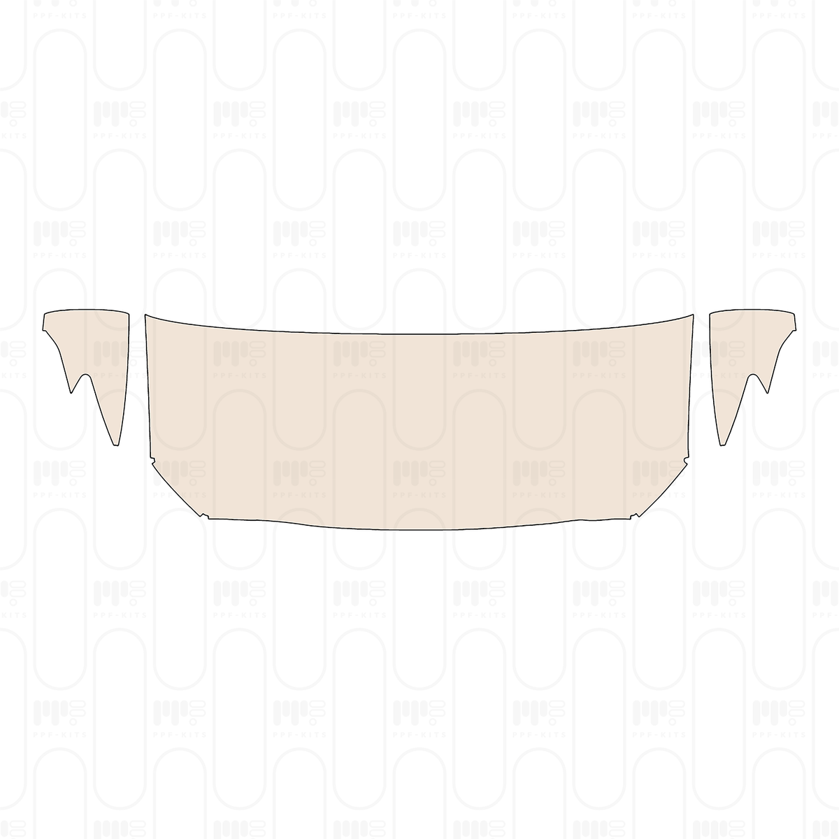 Pre-cut PPF pattern: Hood + Fender - Volvo V60 Recharge 2024