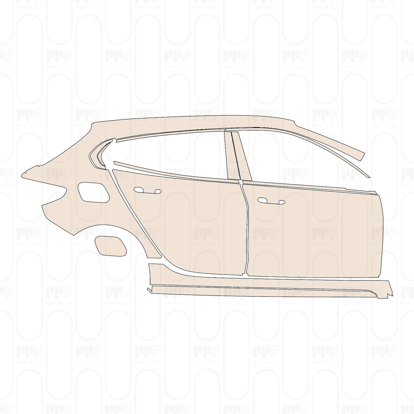 Pre-Cut PPF BMW 1 Series 5-door Sports Hatch M Sport 2024