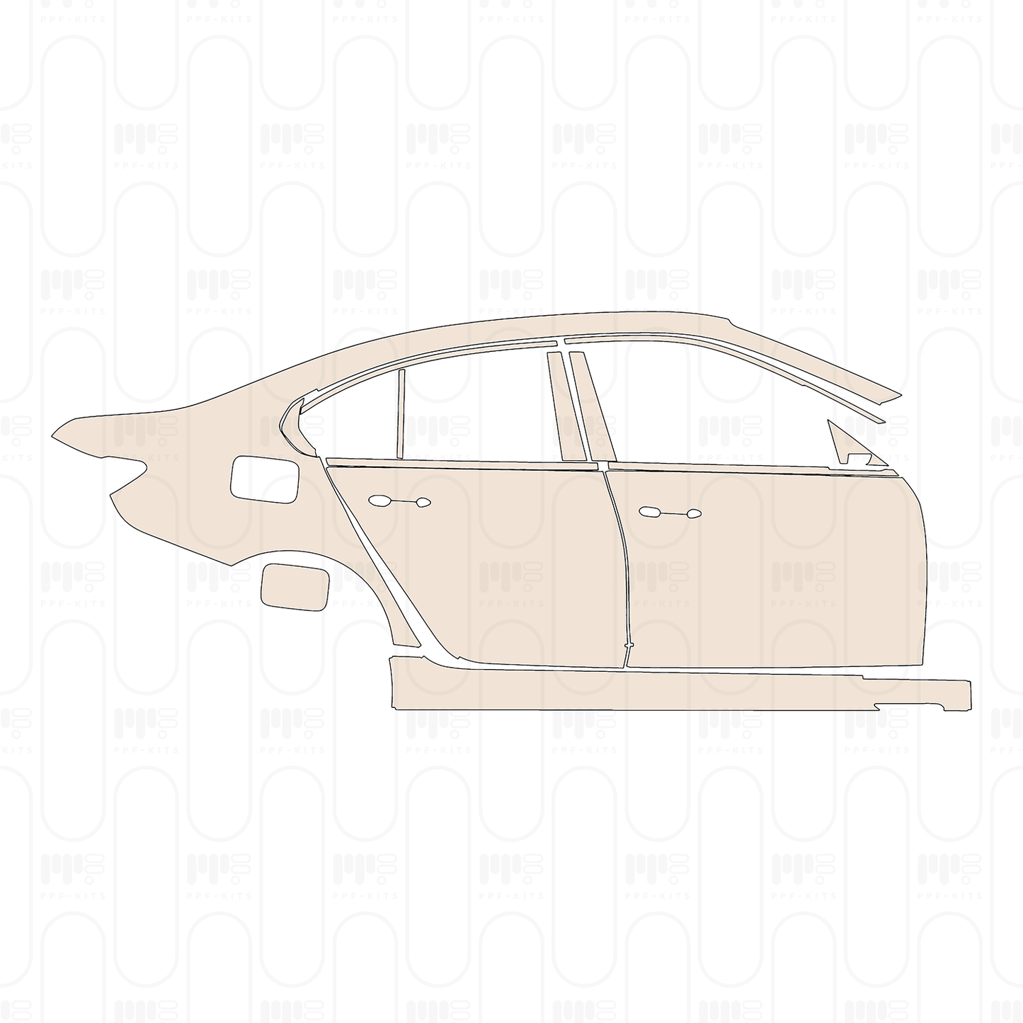 Pre-Cut PPF BMW 3 Series Sedan M340i 2024
