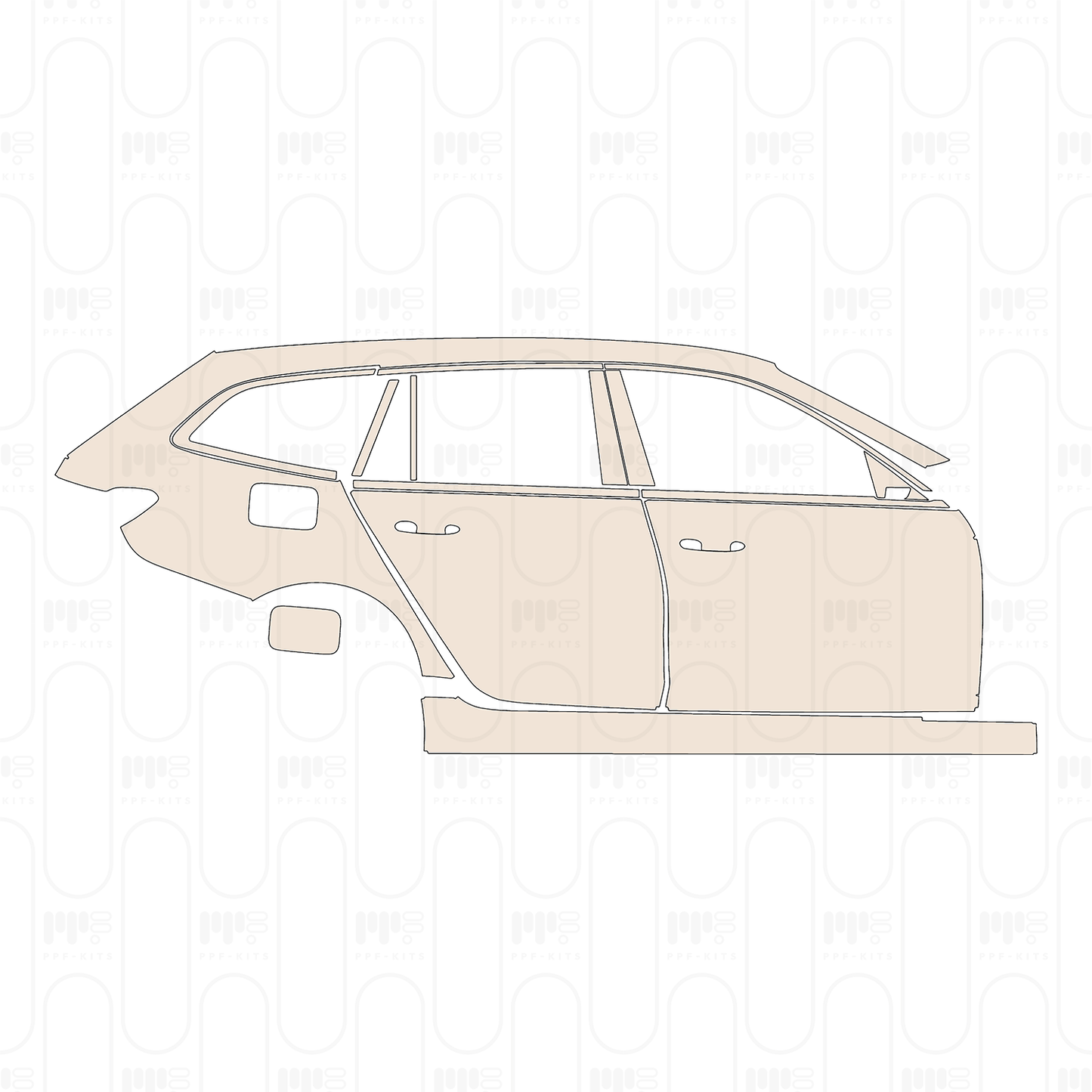 Pre-Cut PPF BMW 3 Series Touring Base 2024