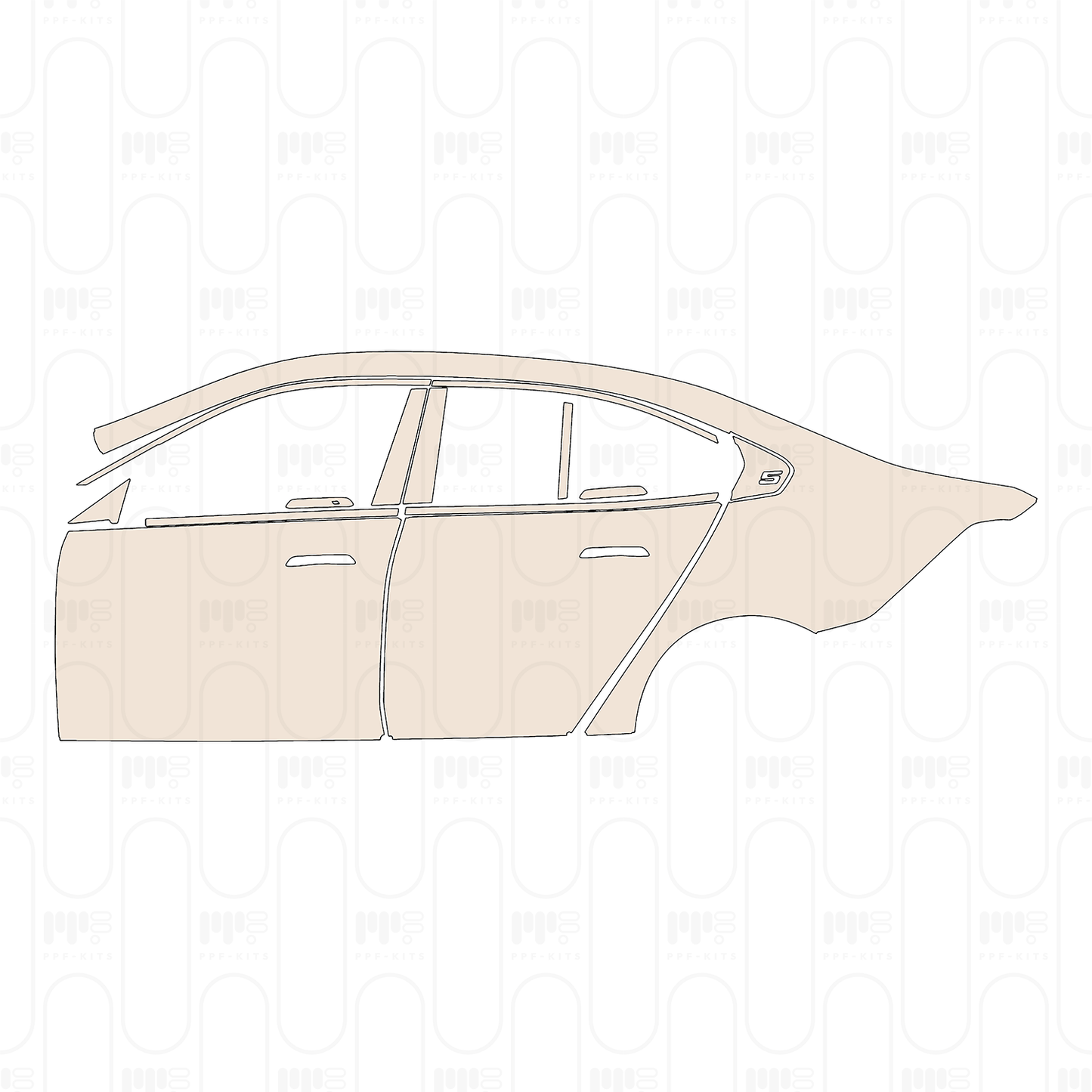 Pre-Cut PPF BMW i5 Sedan Standard Wheelbase Base 2024