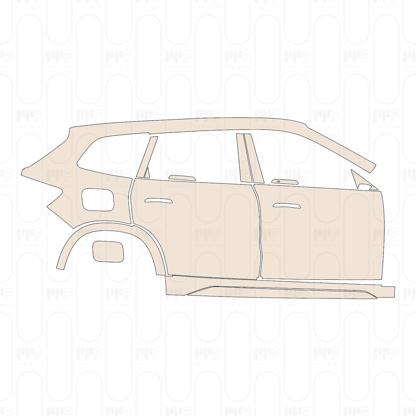 Pre-Cut PPF BMW X1 Extended Wheelbase Base 2024