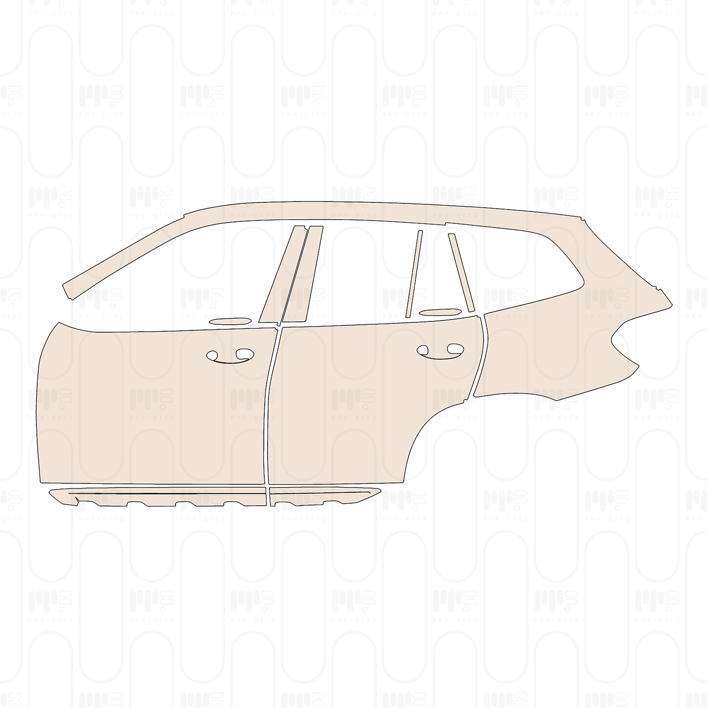 Pre-Cut PPF BMW X3 Standard Wheelbase xLine 2024