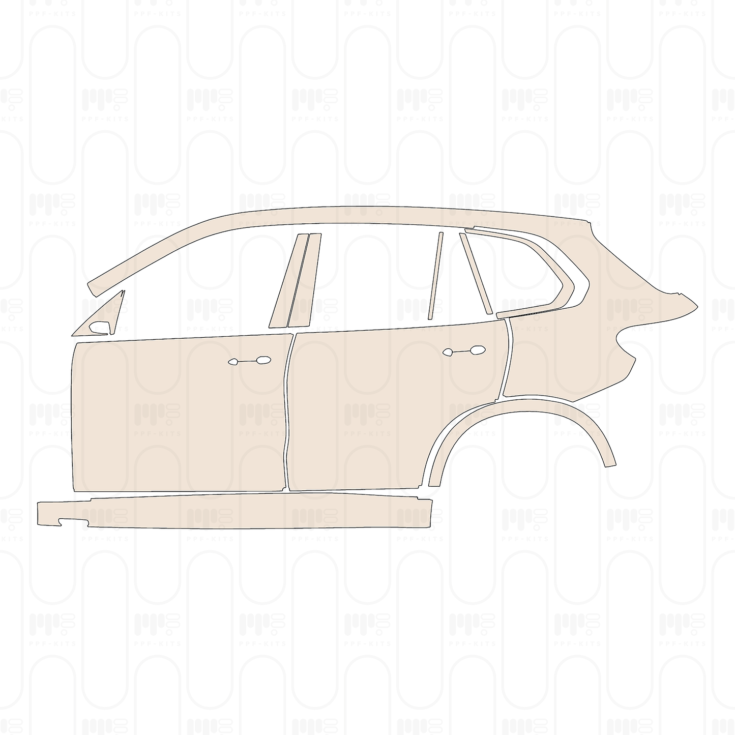 Pre-Cut PPF BMW X5 Standard Wheelbase M Sport 2025