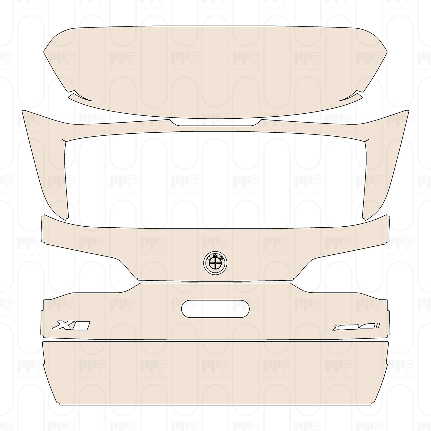 Pre-Cut PPF BMW X5 Standard Wheelbase M Sport 2025