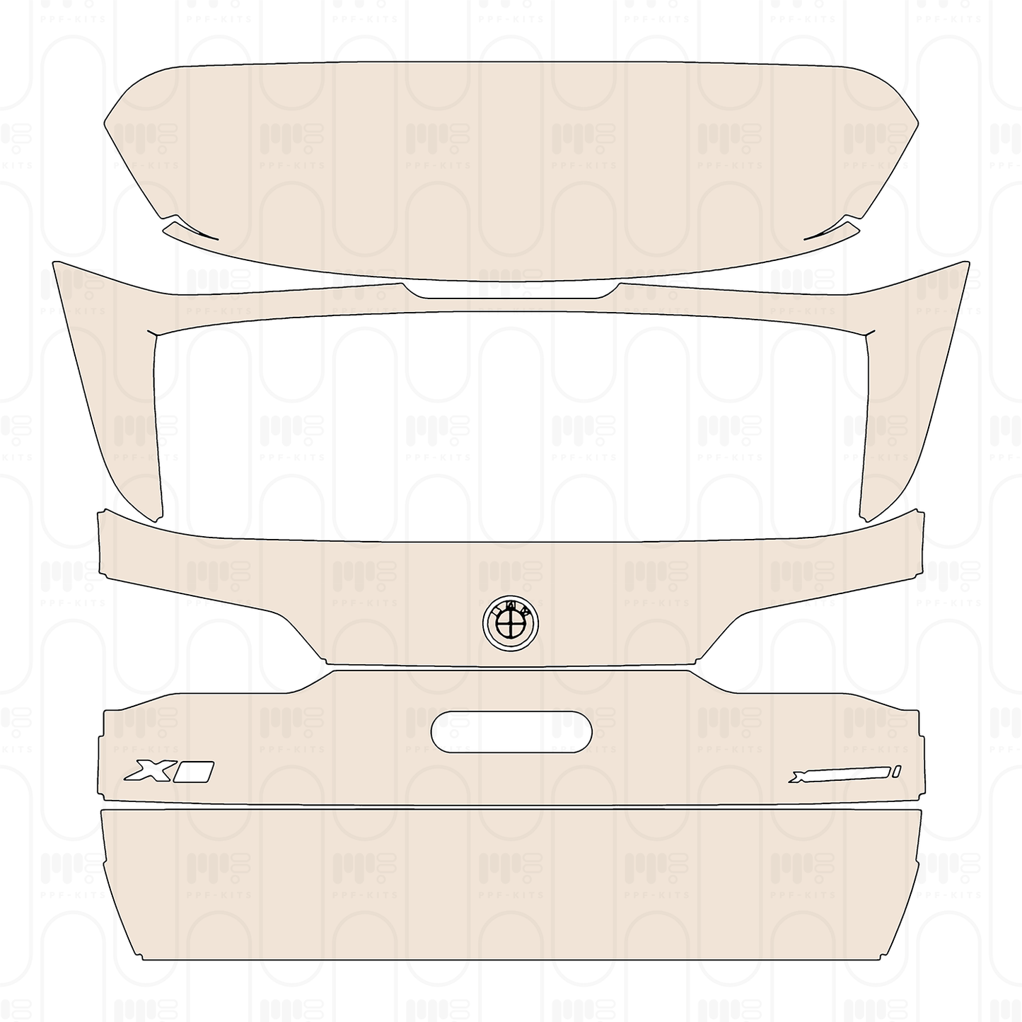 Pre-Cut PPF BMW X5 Standard Wheelbase M Sport 2025