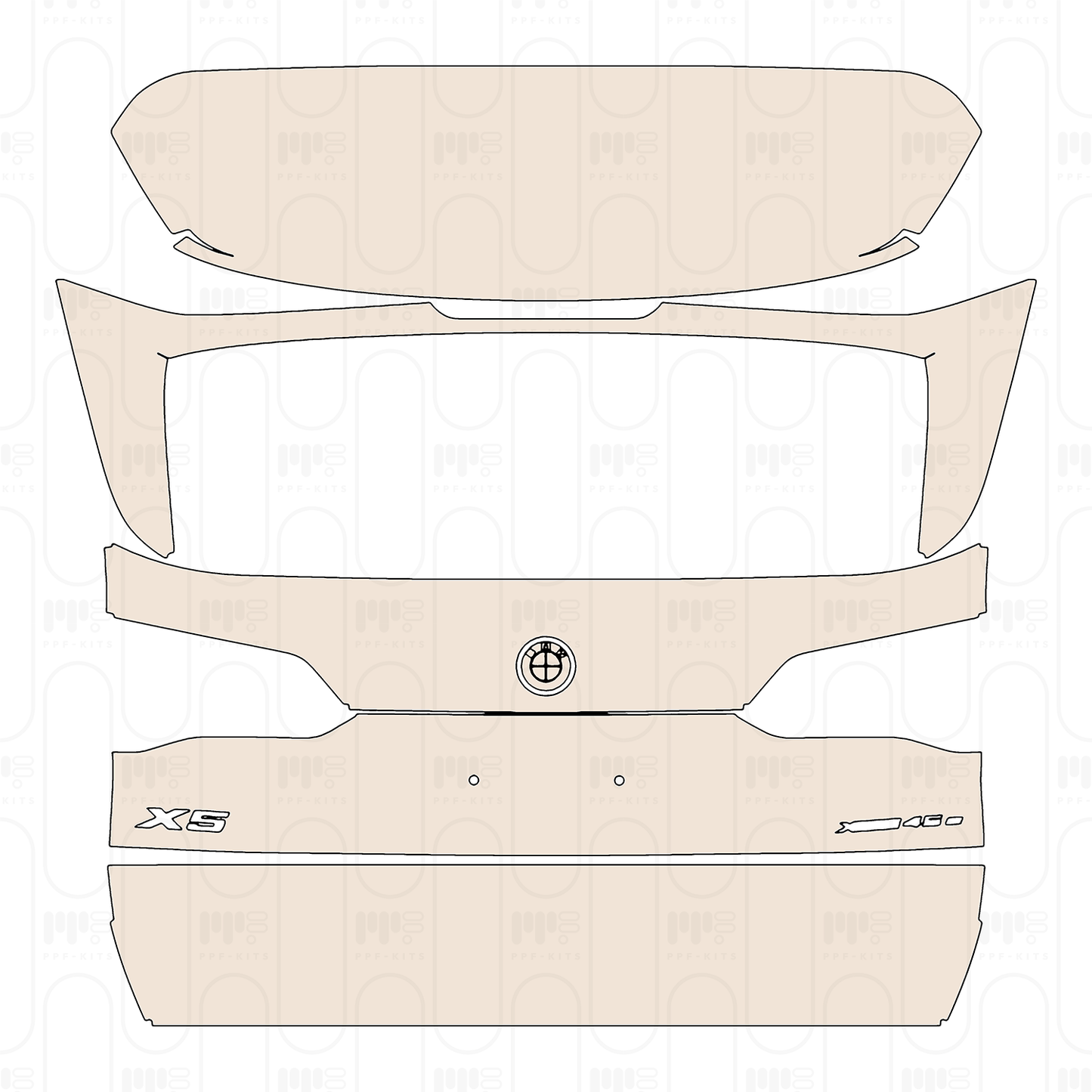 Pre-Cut PPF BMW X5 Standard Wheelbase M Sport 2025