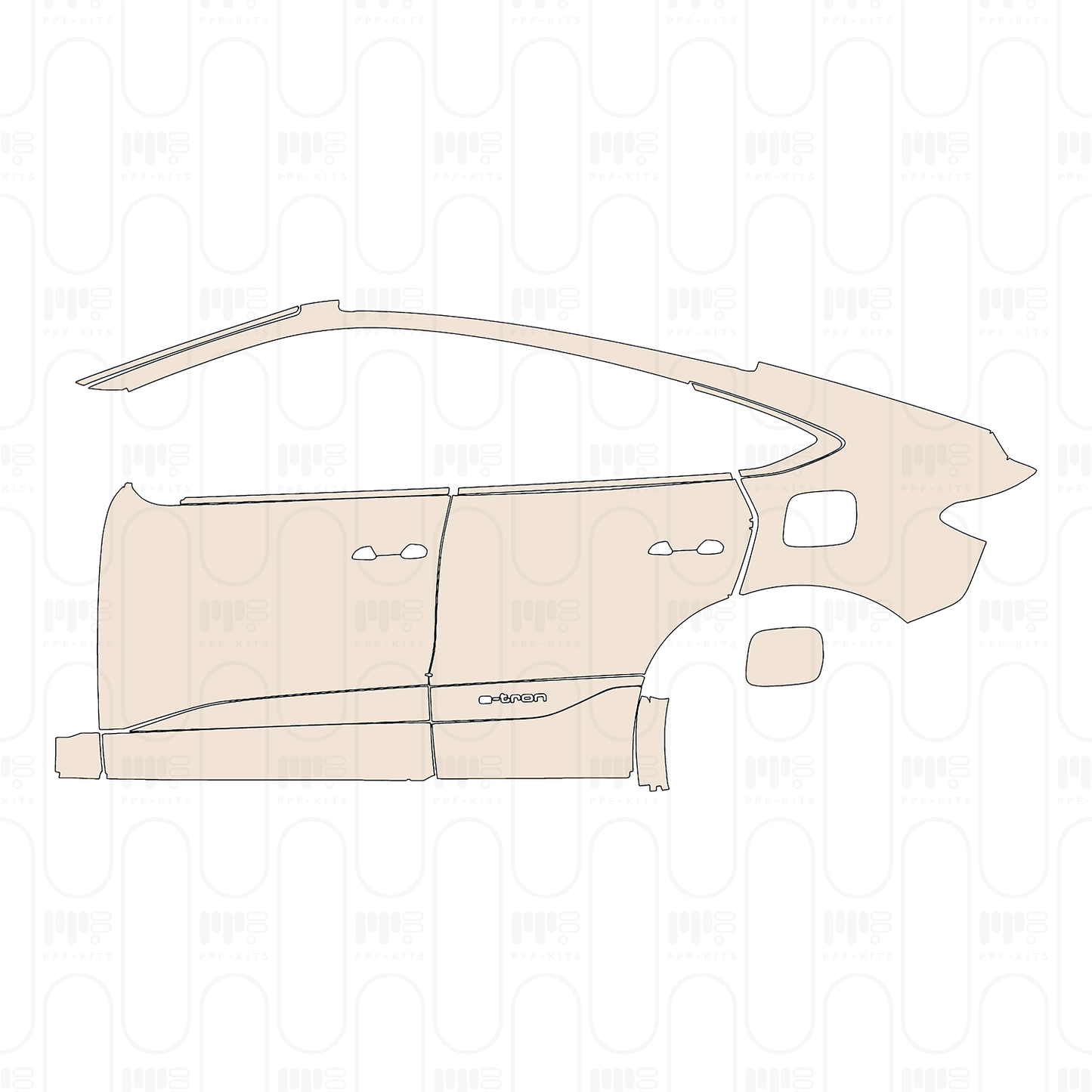 Pre-Cut PPF Audi Q6 e-tron Sportback Base 2026
