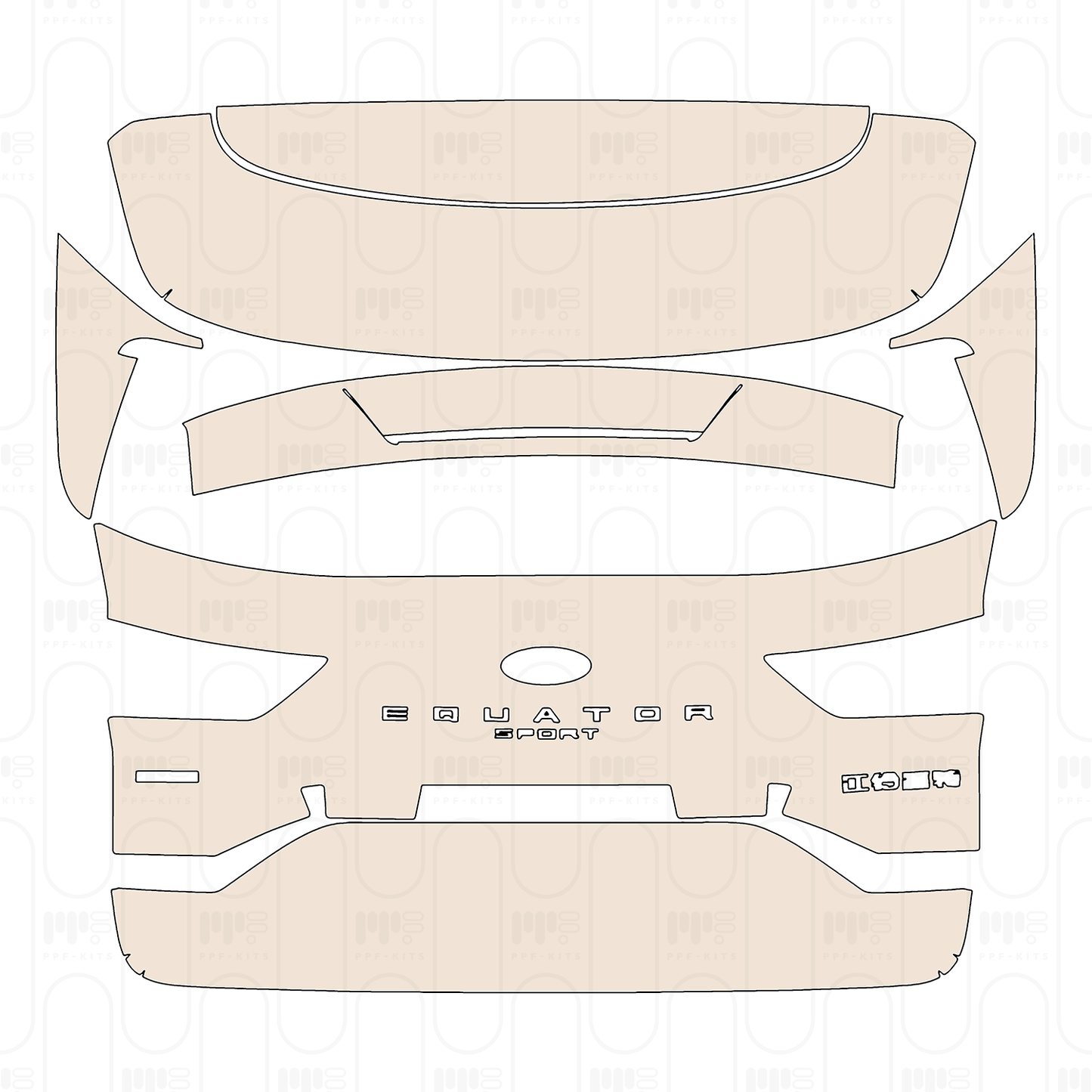 Pre-Cut PPF Ford Equator Sport 2026