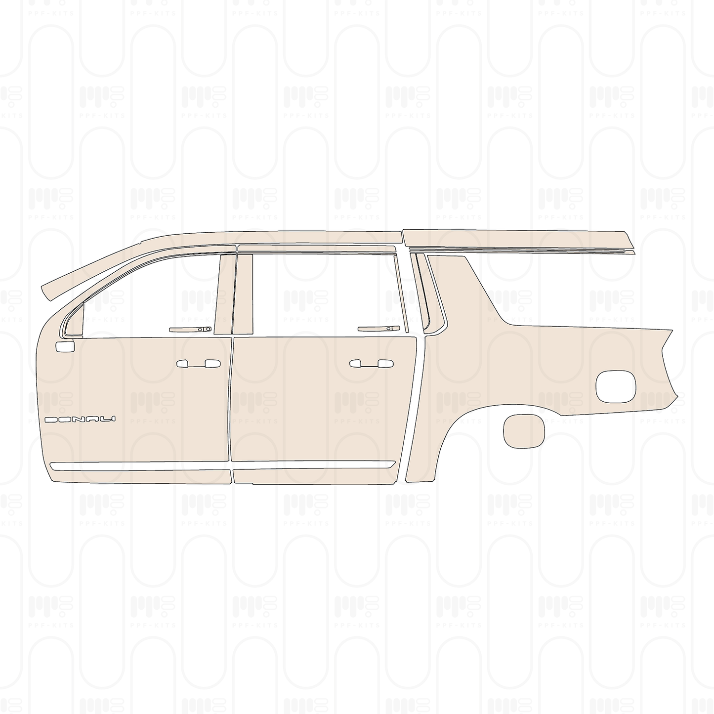 Pre-Cut PPF GMC Yukon XL Denali Ultimate 2026