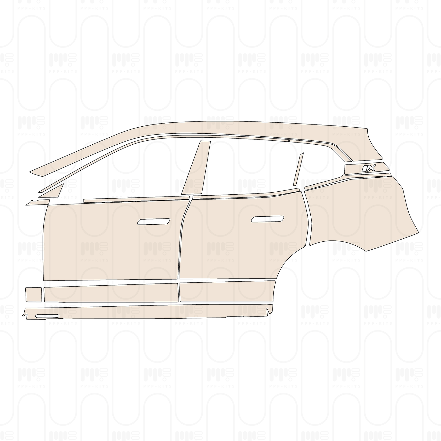 Pre-Cut PPF BMW iX Shadowline 2026