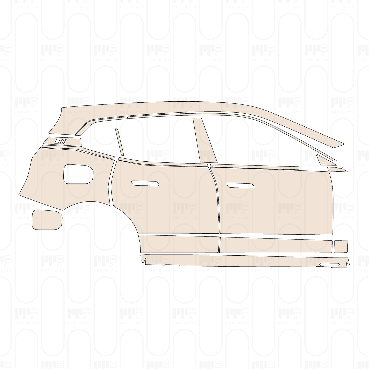 Pre-Cut PPF BMW iX Shadowline 2026