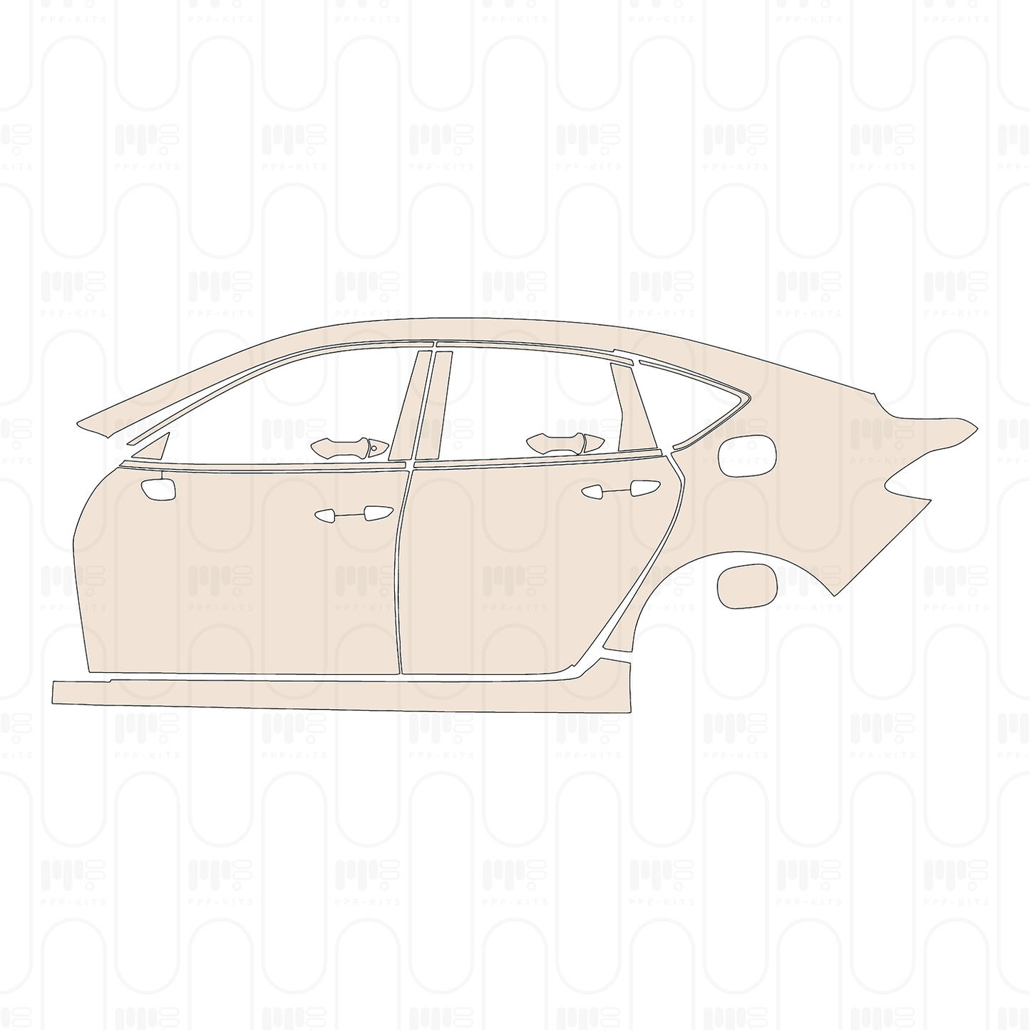 Pre-Cut PPF Acura TLX Standard Wheelbase Base 2022