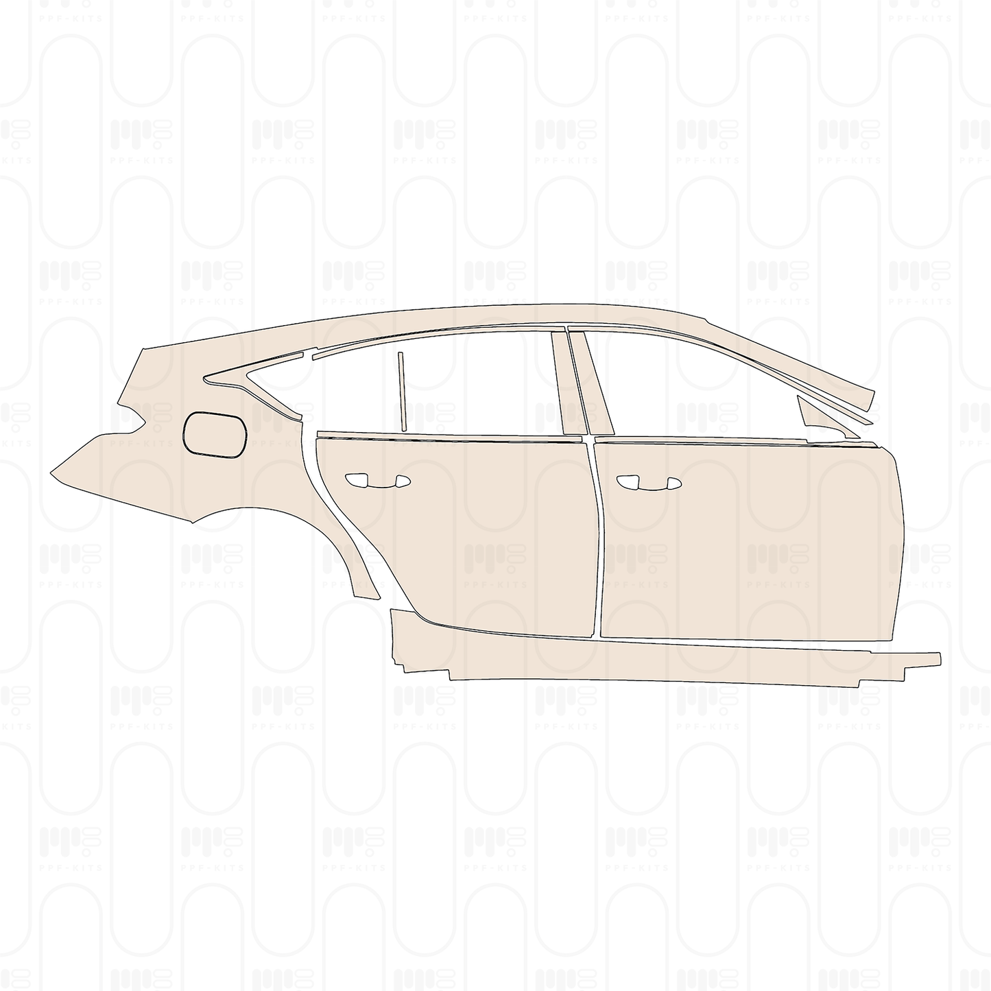 Pre-Cut PPF Cadillac CT5 (US) Luxury 2022