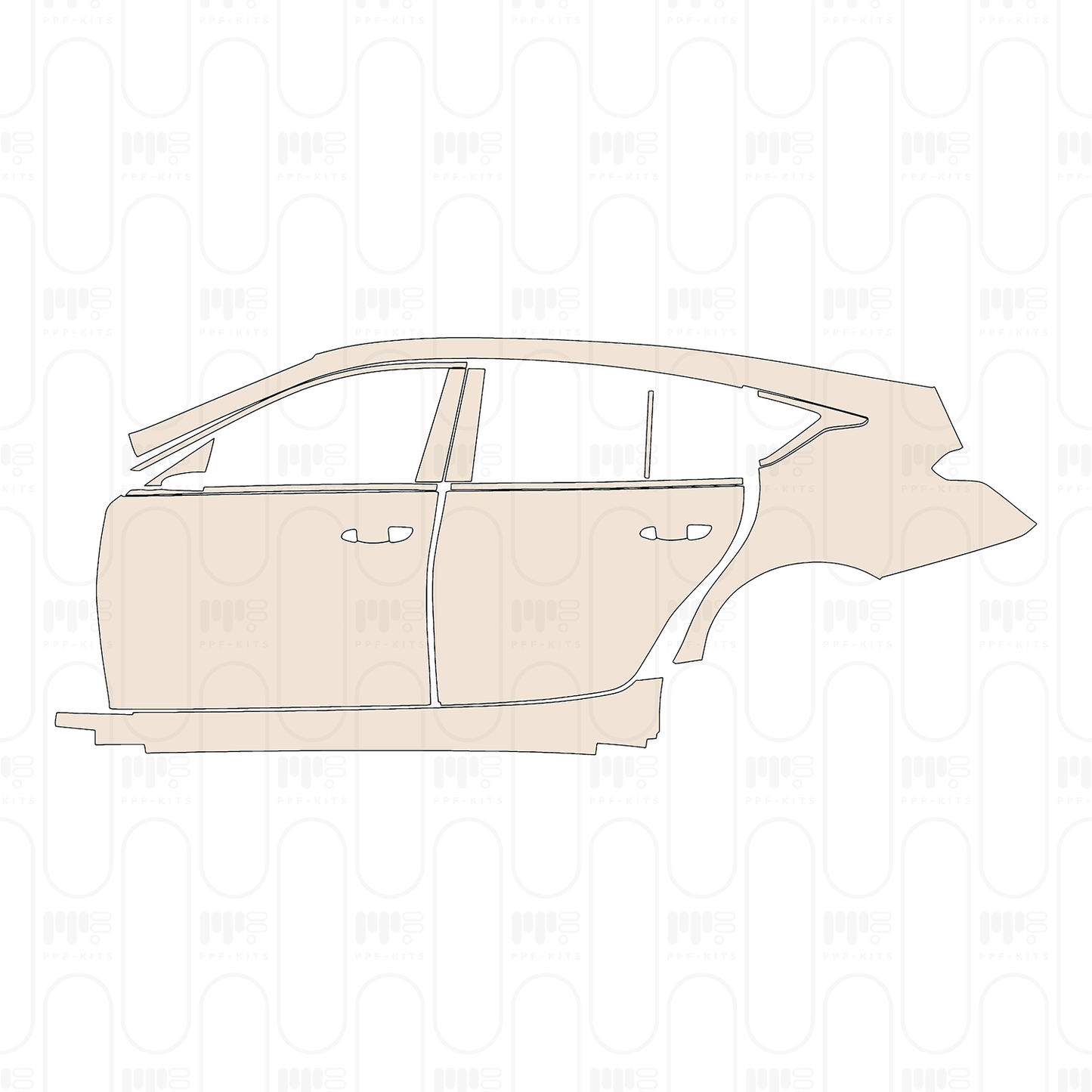 Pre-Cut PPF Cadillac CT5 (US) Luxury 2022