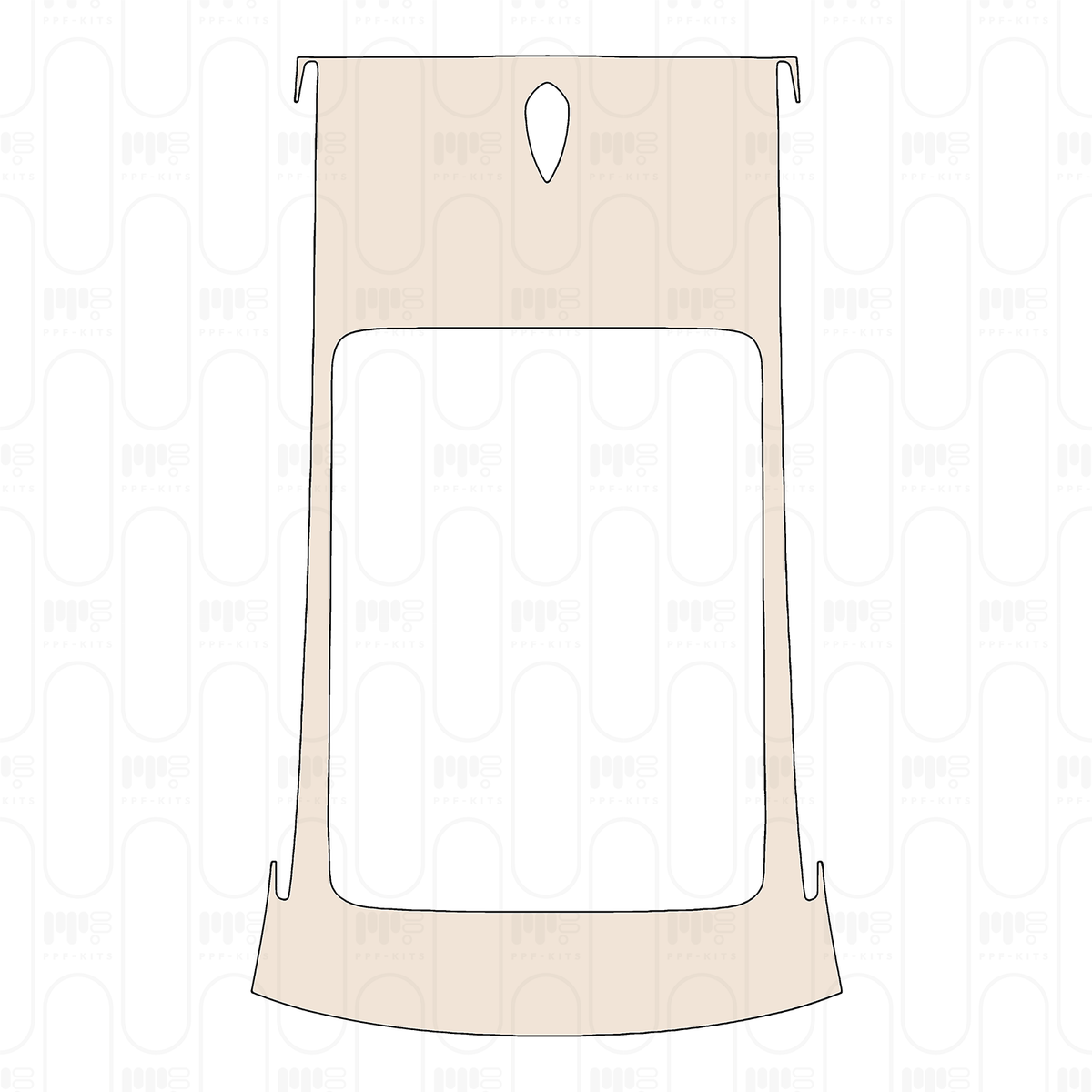 Pre-cut PPF pattern: Roof - Cadillac