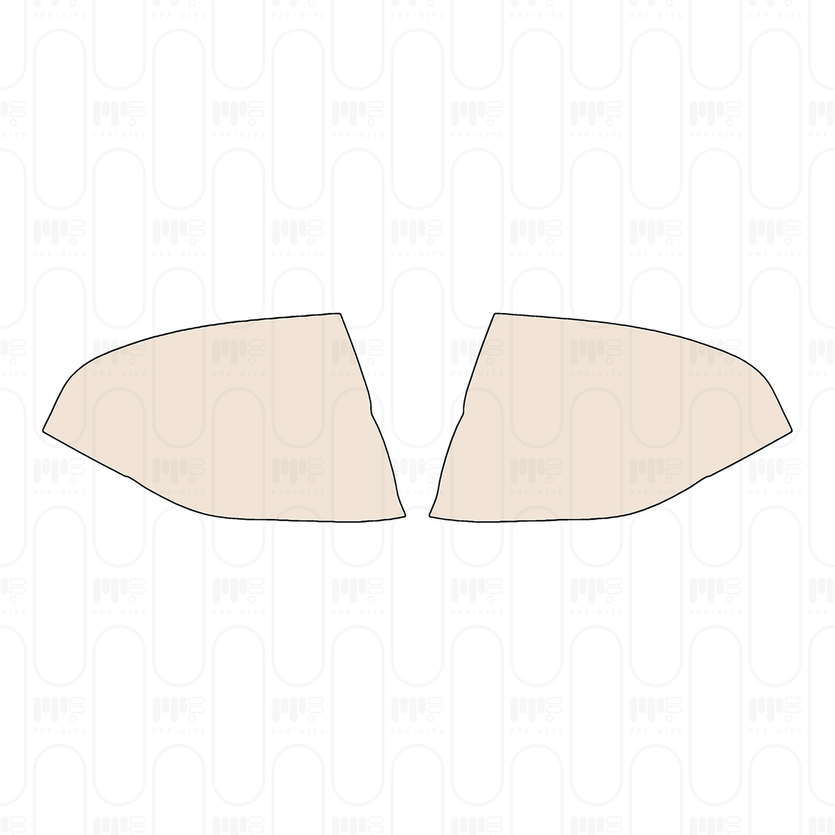 Pre-cut PPF pattern: Mirror - Chevrolet