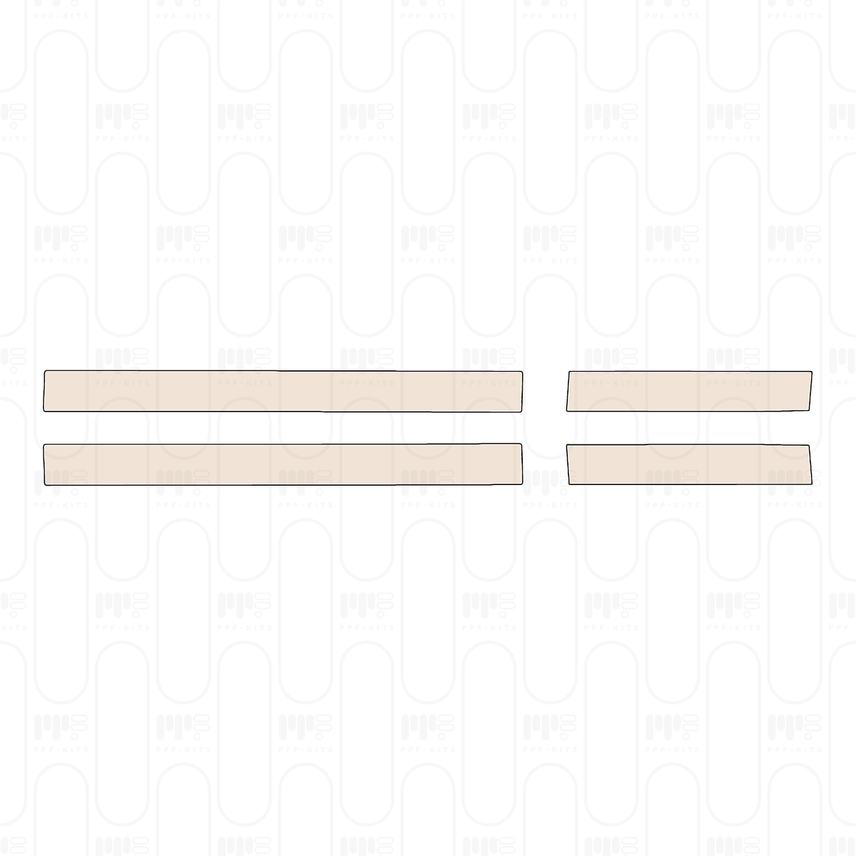 Pre-cut PPF pattern: Door Sill - Chevrolet