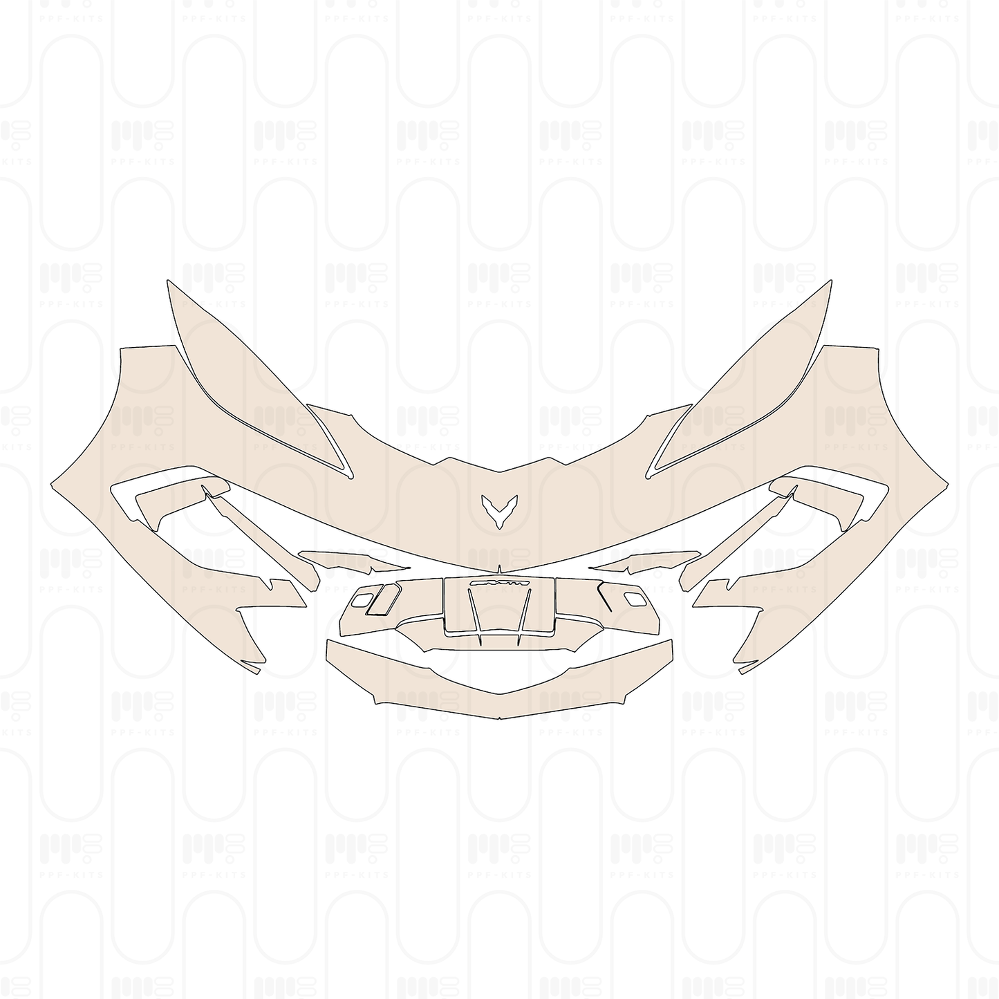 Pre-Cut PPF Chevrolet Corvette Stingray Convertible 2022