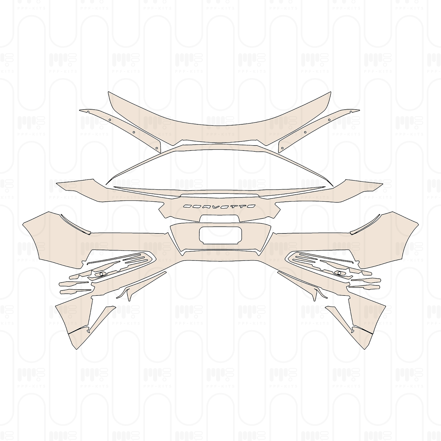 Pre-Cut PPF Chevrolet Corvette Z06 Coupe 2023