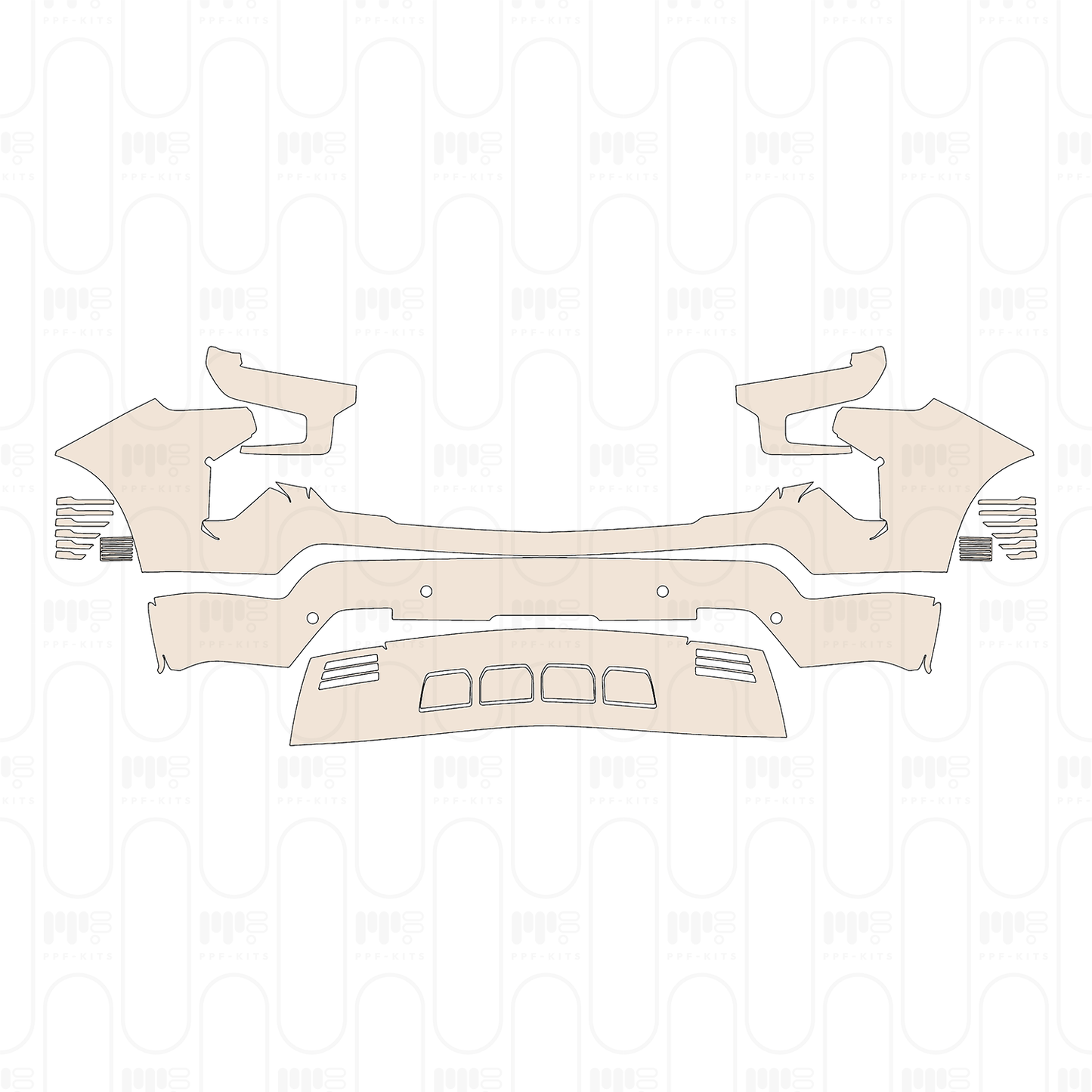Pre-Cut PPF Chevrolet Silverado 1500 High Country 2022